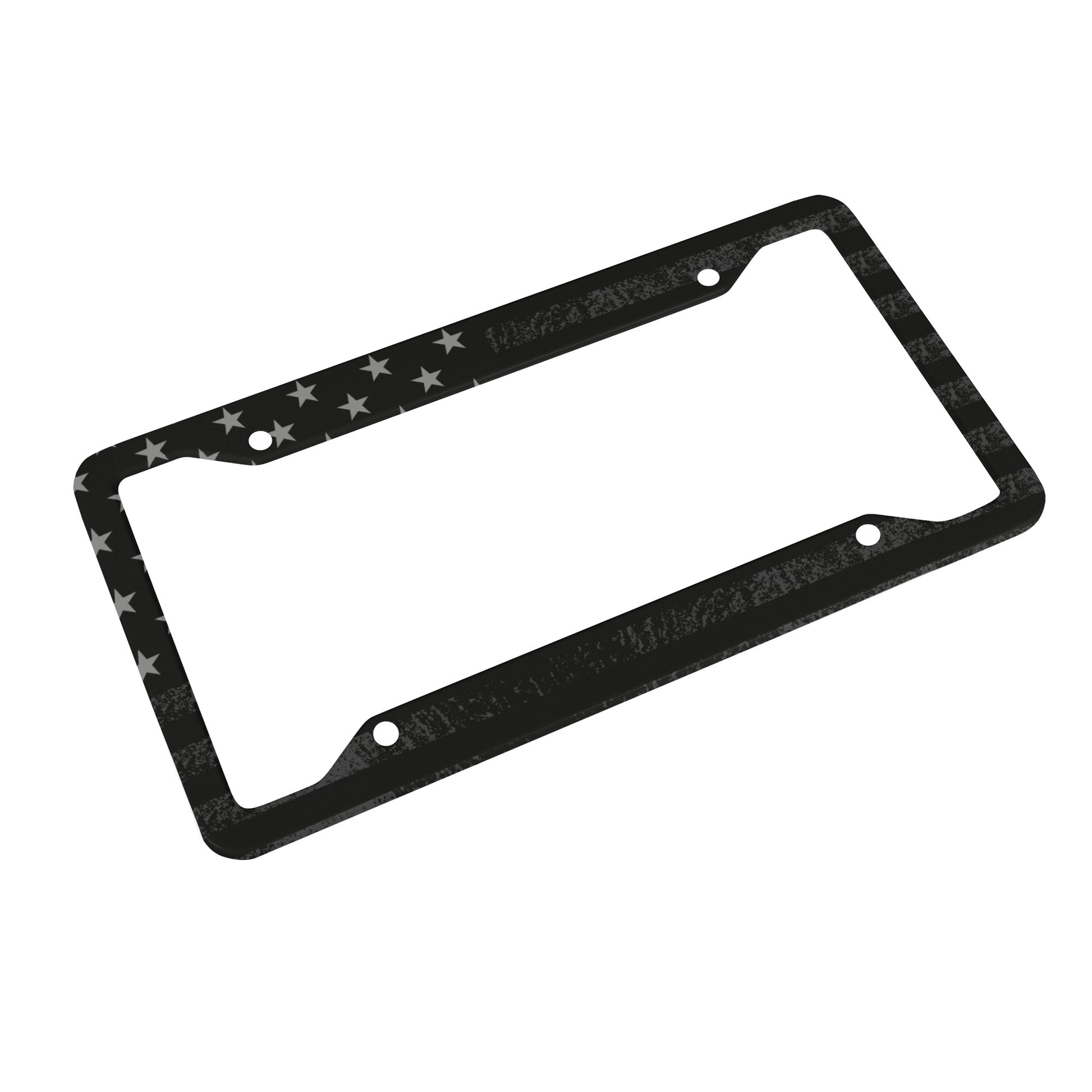 BLACKOUT LICENSE PLATE FRAME POPCUSTOMS NT Freedom Over Fear Industries