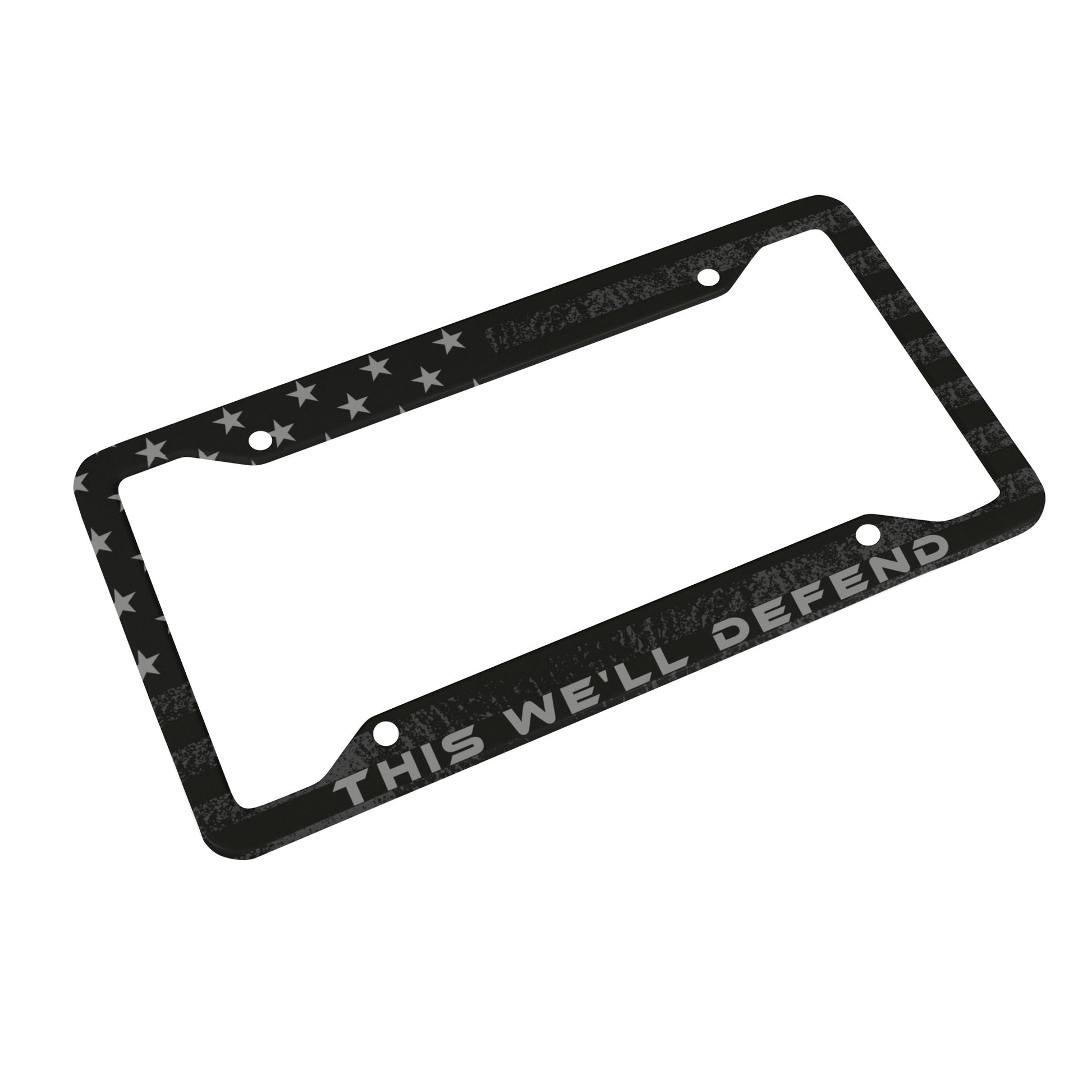 THIS WELL DEFEND LICENSE PLATE FRAME NT Freedom Over Fear Industries