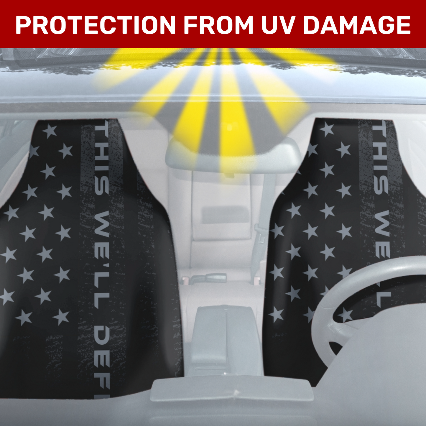 THIS WELL DEFEND FRONT SEAT COVER SET NT Freedom Over Fear Industries