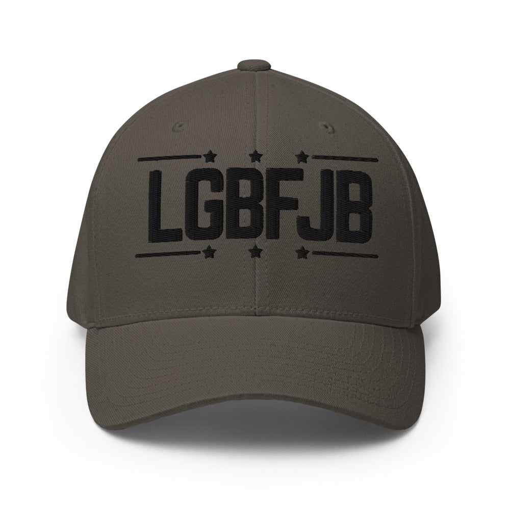 Freedom Over Fear Industries Let's Go Brandon LGBFJB Ed. Patriotic Funny Political Conservative Republican Constitutional Rights USA Embroidered FJB Flexfit Baseball Hat Freedom Over Fear Industries