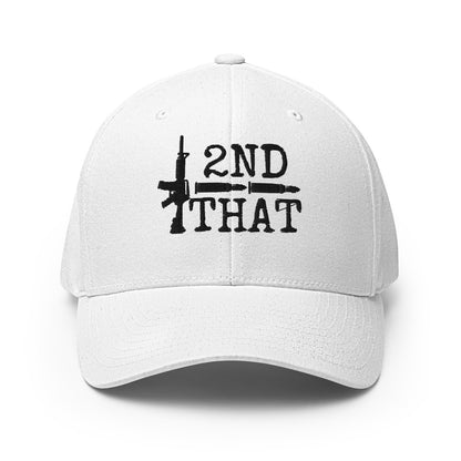 2nd That Second Amendment 2A 2nd Gun Rights AR15 Rifle Bullet USA Constitutional Rights Mandate Freedom Over Fear Flexfit Baseball Hat Cap Freedom Over Fear Industries