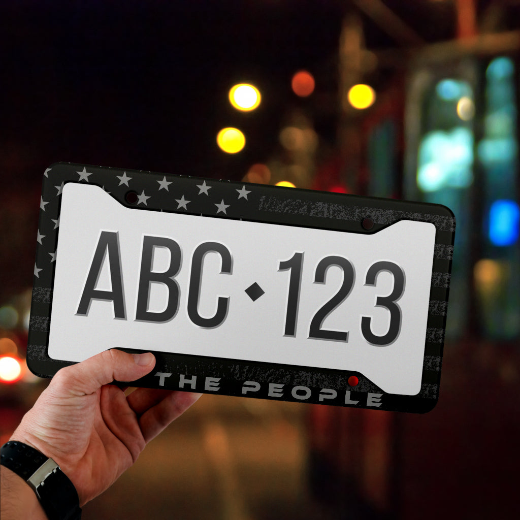 WE THE PEOPLE LICENSE PLATE FRAME NT Freedom Over Fear Industries