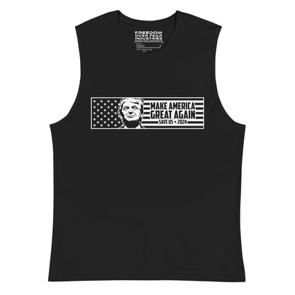 Make America Great Again Muscle Shirt Freedom Over Fear Industries