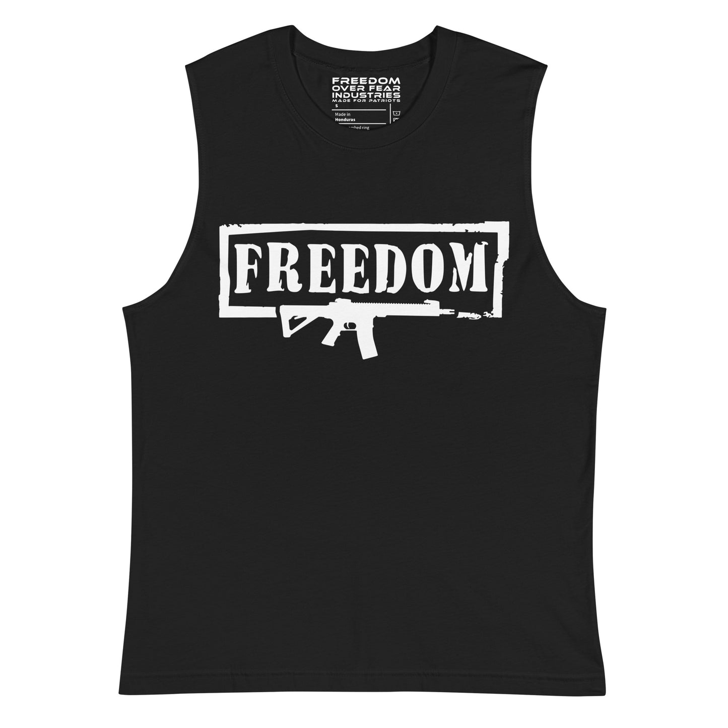 Freedom AR Muscle Shirt Freedom Over Fear Industries