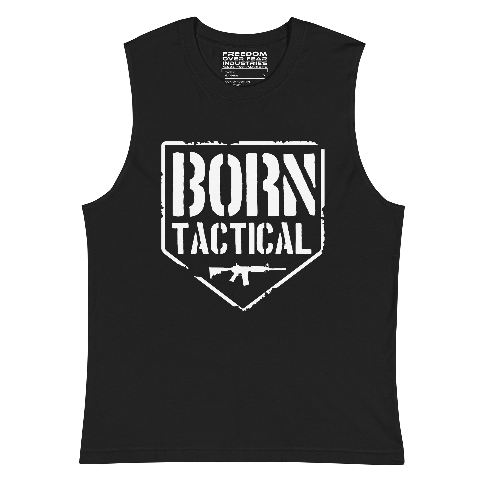 Born Tactical Muscle Shirt Freedom Over Fear Industries