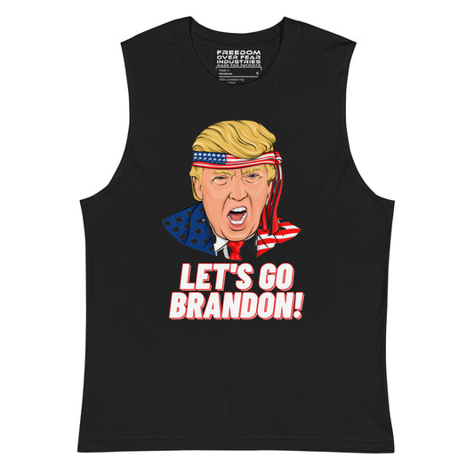 LGB Trump Muscle Shirt Freedom Over Fear Industries