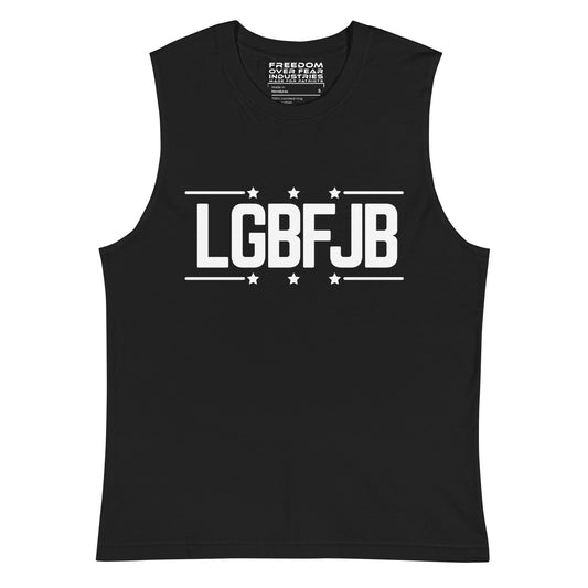 LGBFJB Muscle Shirt Freedom Over Fear Industries