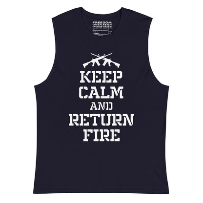 Keep Calm Muscle Shirt Freedom Over Fear Industries