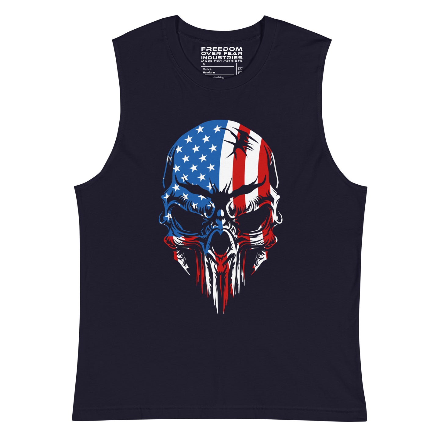 American Badass Muscle Shirt Freedom Over Fear Industries