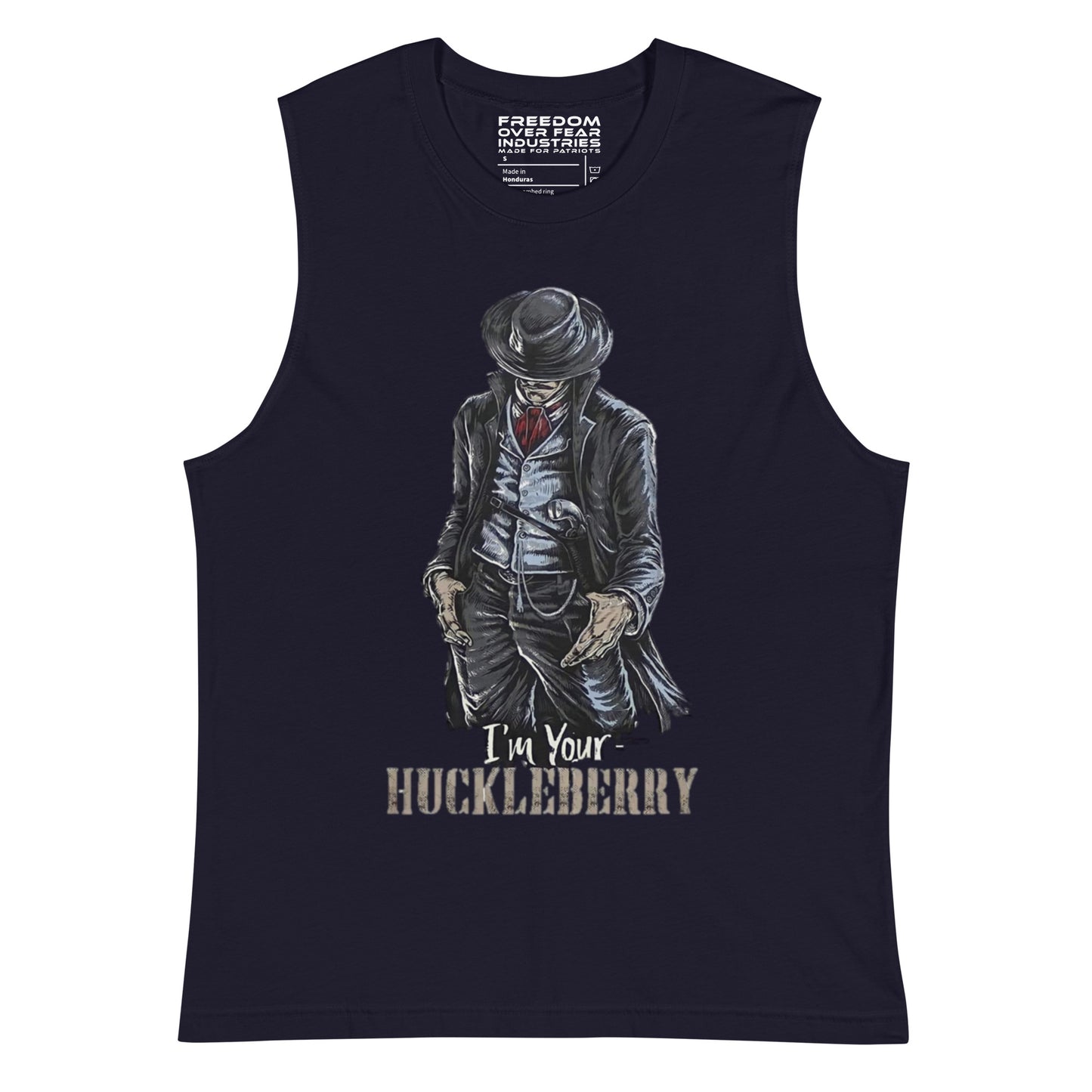 Huckleberry Muscle Shirt Freedom Over Fear Industries