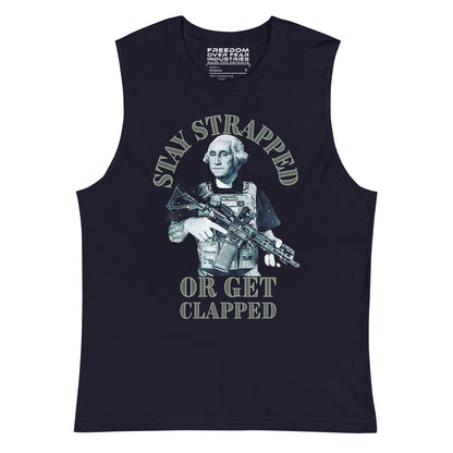 Stay Strapped GW Muscle Shirt Freedom Over Fear Industries