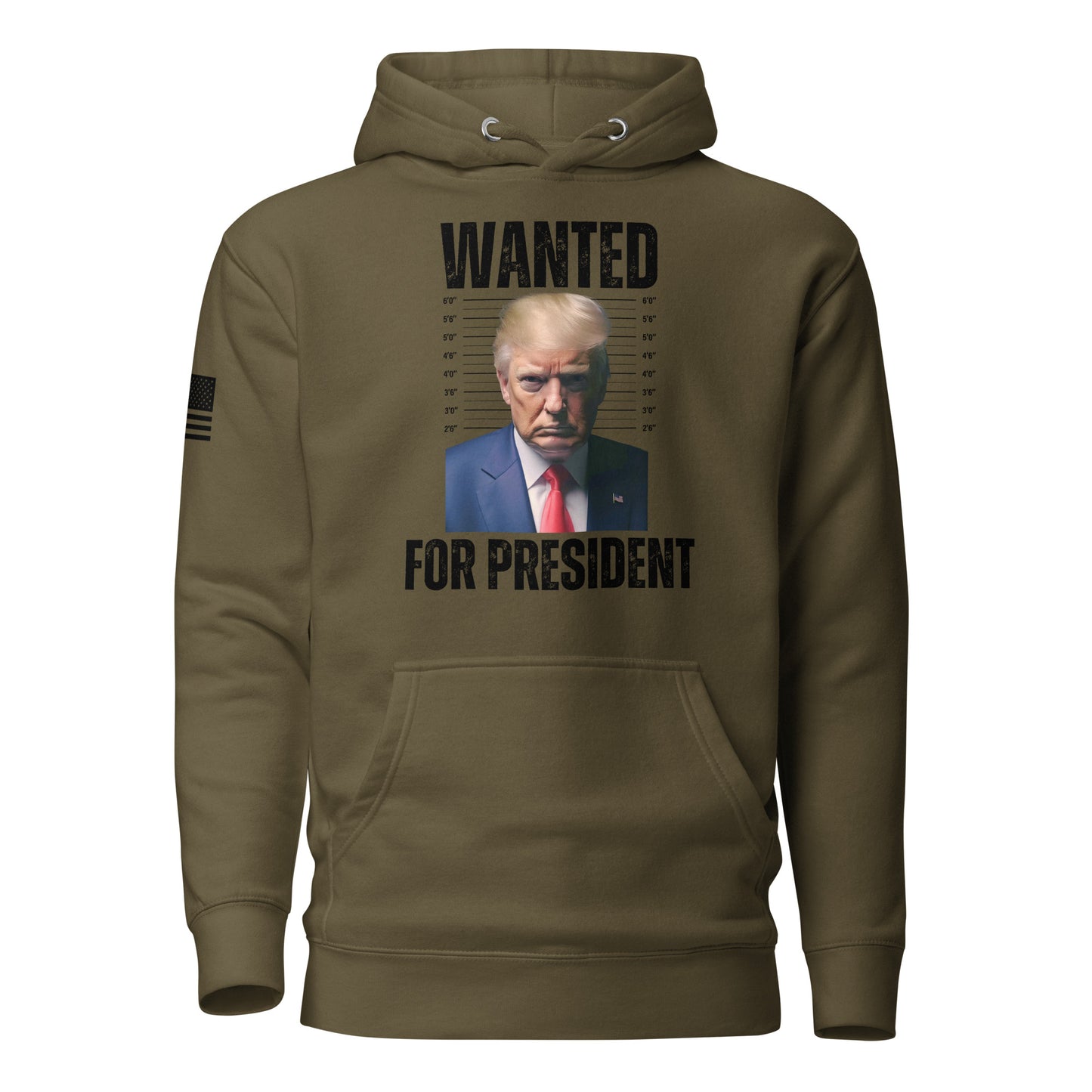 Trump Wanted For President Unisex Hoodie Freedom Over Fear Industries