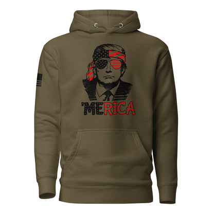 Trump Merica Unisex Hoodie Freedom Over Fear Industries