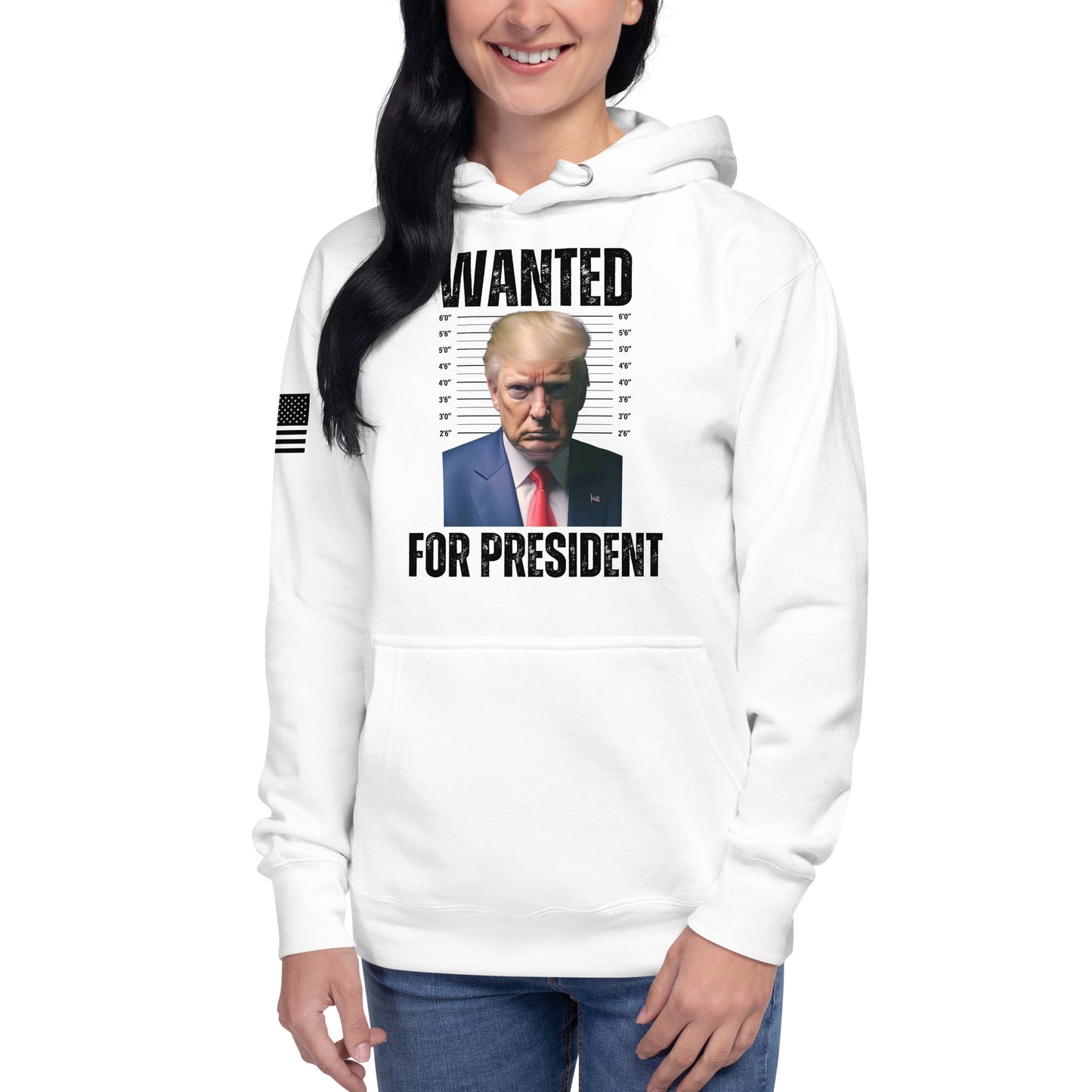 Trump Wanted For President Unisex Hoodie Freedom Over Fear Industries