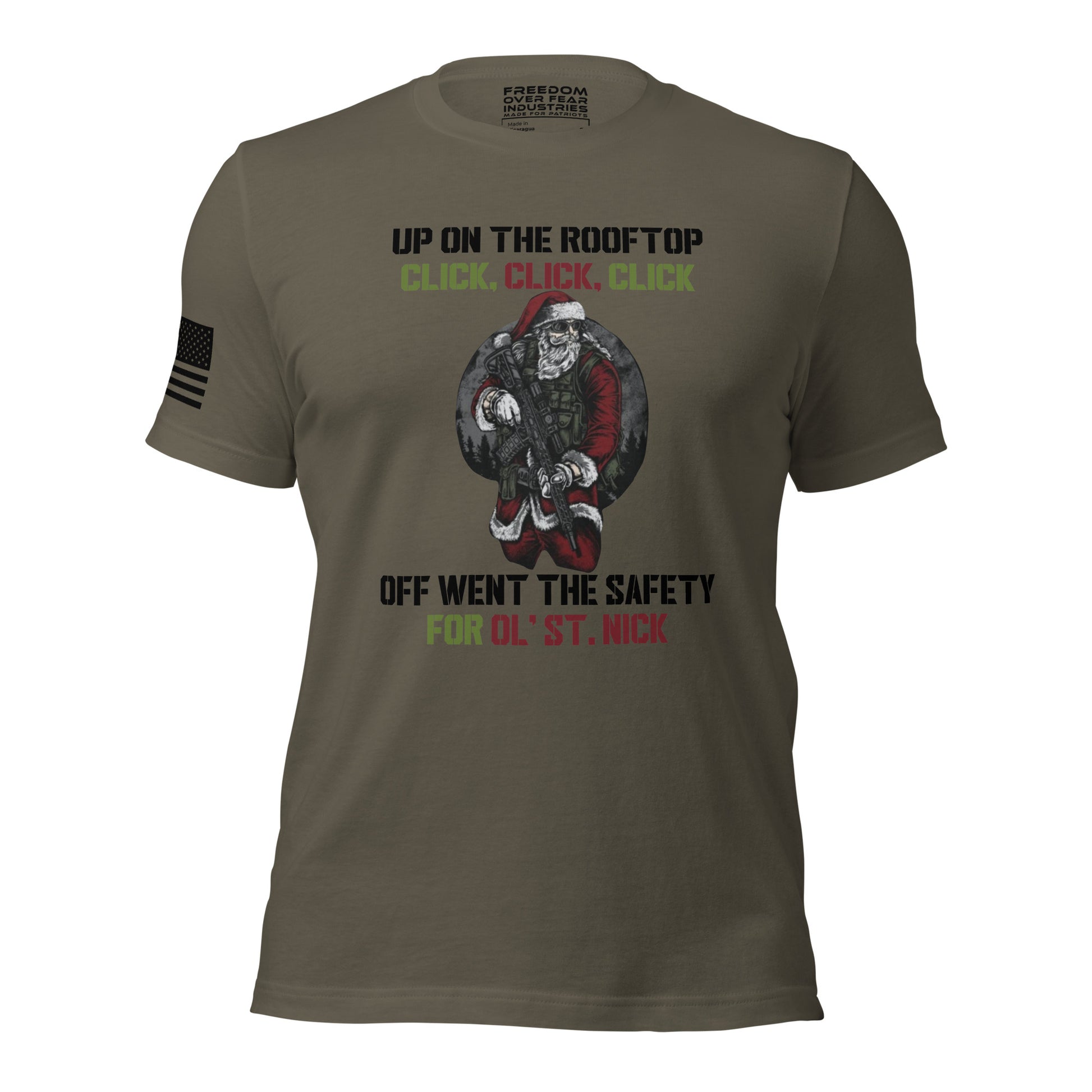 Up On The Rooftop V2 Men's T-Shirt Freedom Over Fear Industries