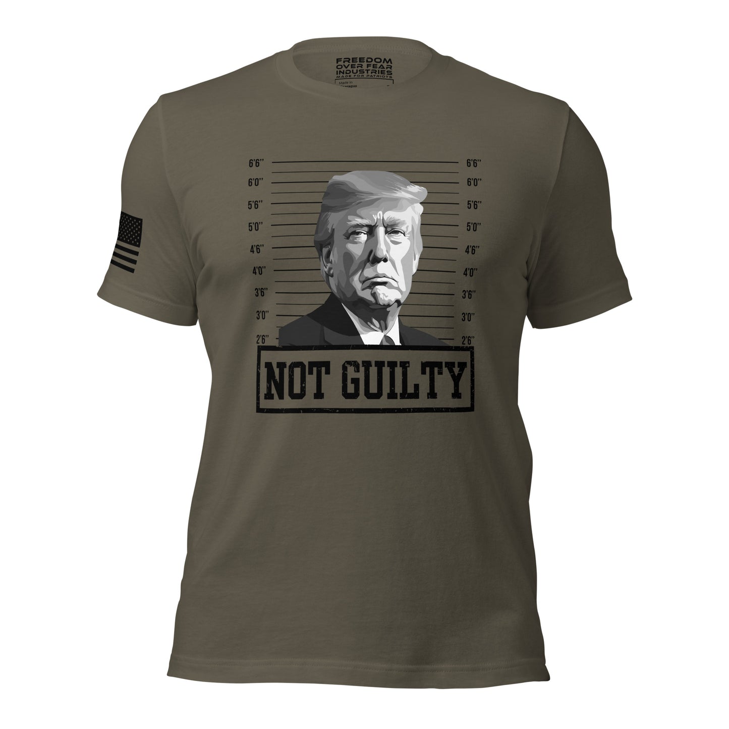 Not Guilty Trump 2024 MAGA Save America Premium Men's T-Shirt Freedom Over Fear Industries