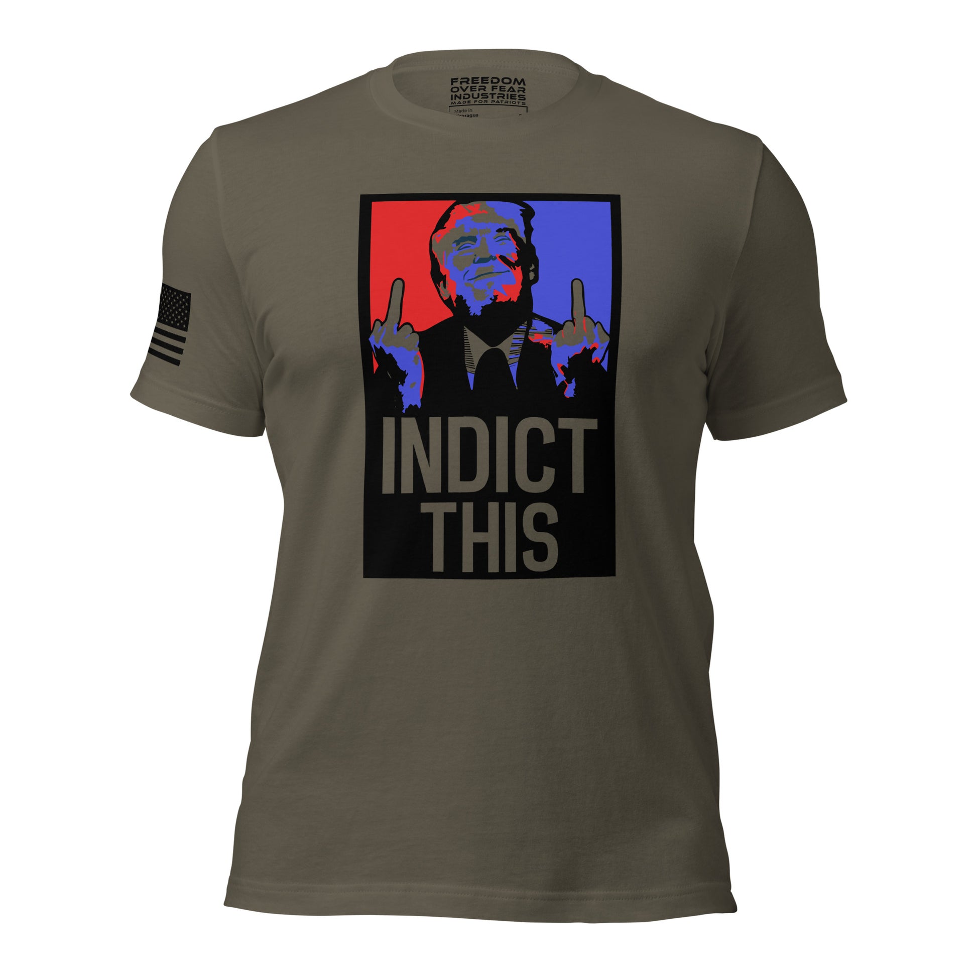 Indict This Trump 2024 MAGA Save America Premium Men's T-Shirt Freedom Over Fear Industries