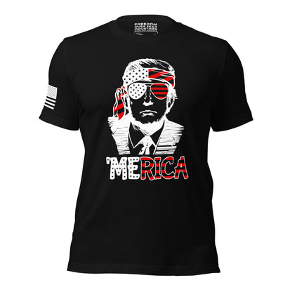 Trump Merica Men's T-Shirt Freedom Over Fear Industries