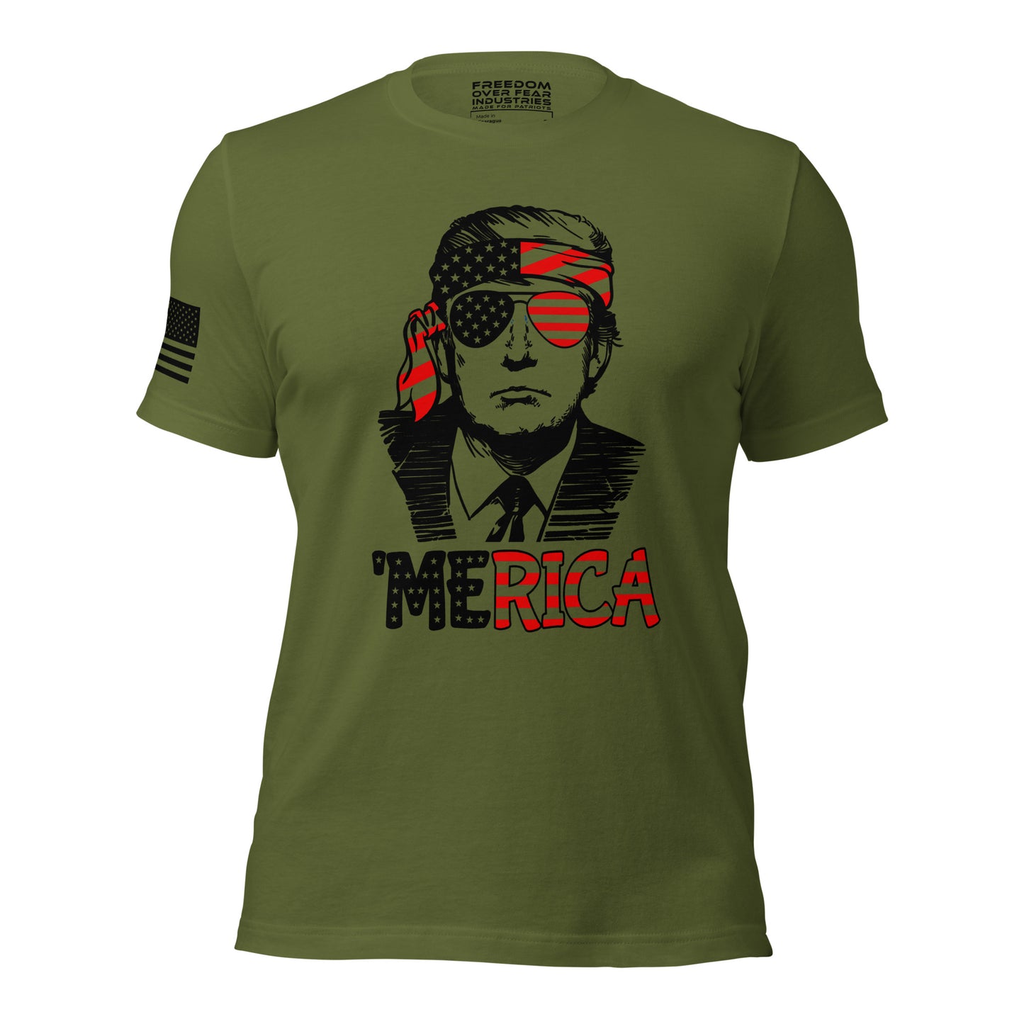 Merica Trump 2024 MAGA Save America Premium Men's T-Shirt Freedom Over Fear Industries