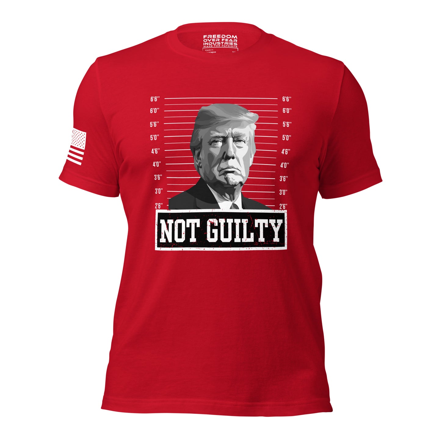 Trump Not Guilty Men's T-Shirt Freedom Over Fear Industries