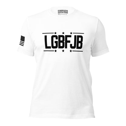 Let&#39;s Go Brandon LGBFJB Ed. Patriotic Funny Political Conservative Republican Constitutional Rights USA FJB Mens Soft Style 100 Cotton Shirt Freedom Over Fear Industries