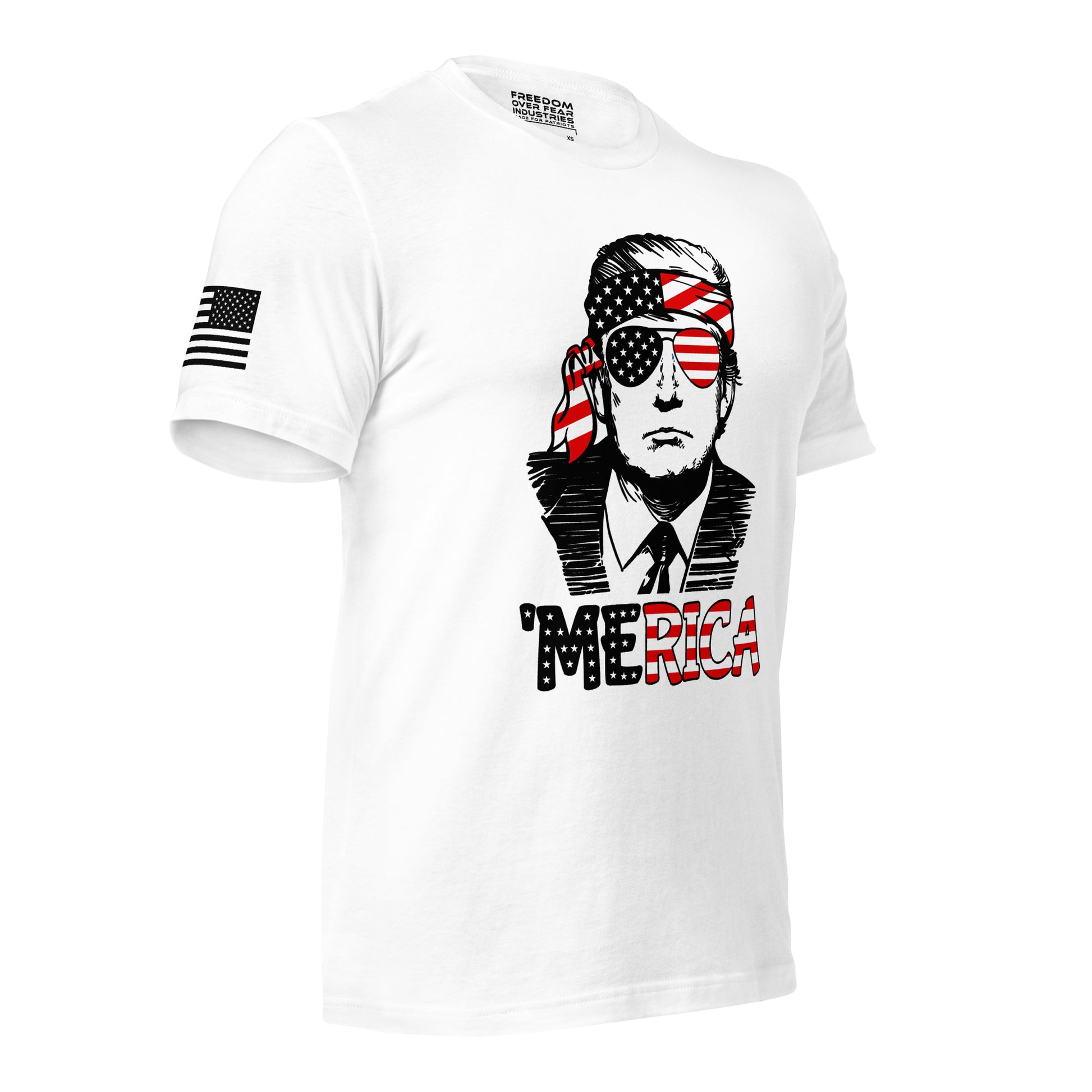 Trump Merica Men's T-Shirt Freedom Over Fear Industries