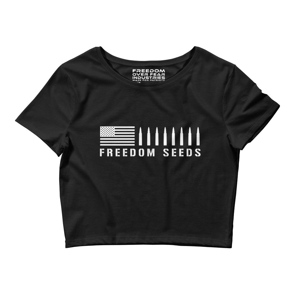 Freedom Seeds Women's Crop Tee Freedom Over Fear Industries