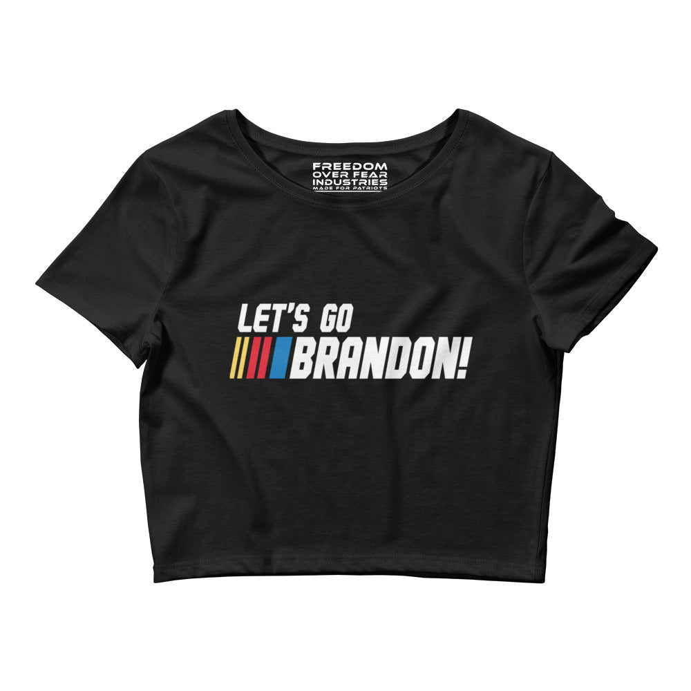 LGB Racing Women's Crop Tee Freedom Over Fear Industries