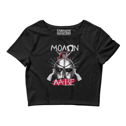 Molon Labe Women's Crop Tee Freedom Over Fear Industries