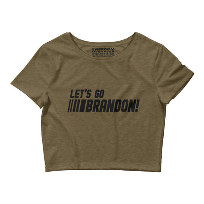 LGB Racing Women's Crop Tee Freedom Over Fear Industries