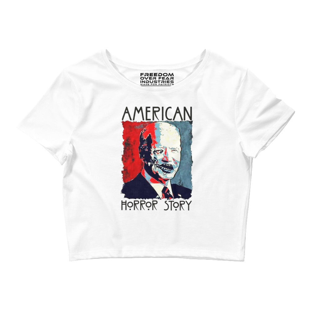 American Horror Story Women's Crop Tee Freedom Over Fear Industries