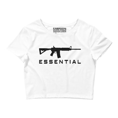 Essential Women's Crop Tee Freedom Over Fear Industries